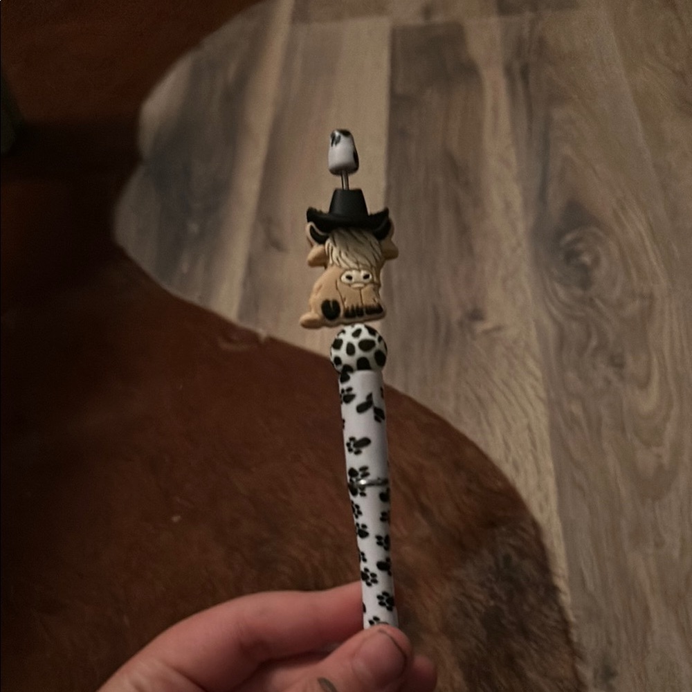 Cow Print Novelty Pen